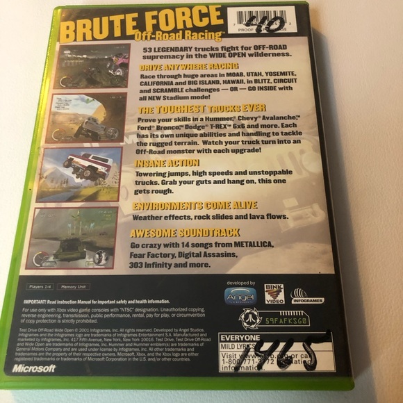 Test Drive Off-Road: Wide Open (Microsoft Xbox, 2001) Complete & Tested - Picture 3 of 7